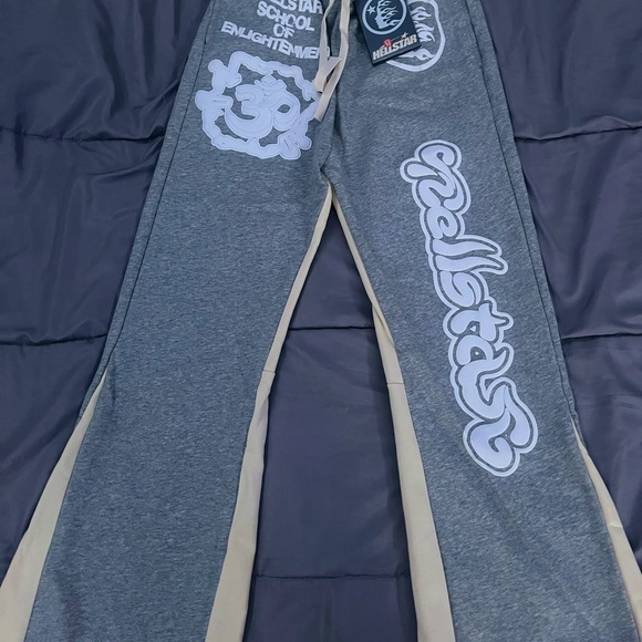 He’ll star - grey signature flared pants